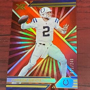 Carson Wentz, 2021 XR, Red parallel, # 71/249